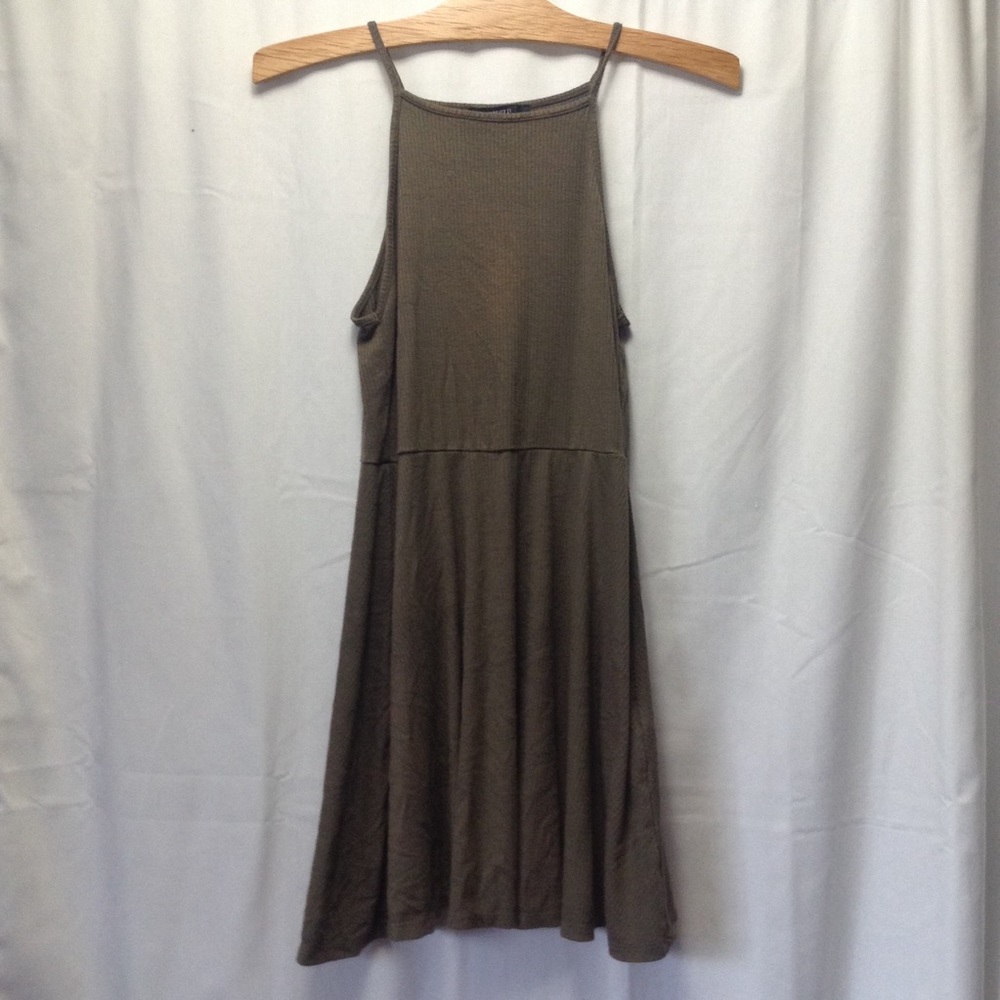 Olive green dress